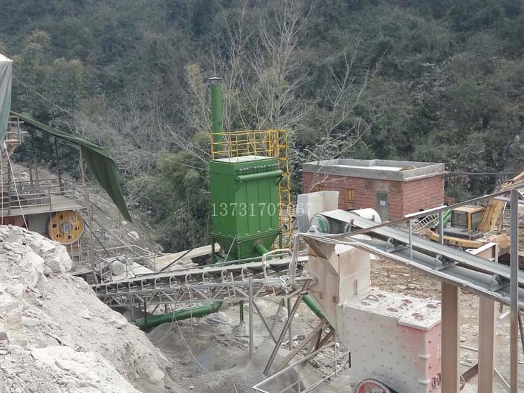 河南濟(jì)源石料廠(chǎng)120型布袋除塵器安裝完畢 驗(yàn)收合格